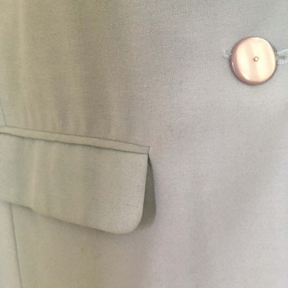 Blazer jacket loose fit pale blue one button - Picture 9 of 9